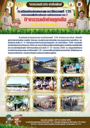 กิจกรรมเข้าค่ายลูกเสือ ป.1-6 ปีการศึกษา 2566